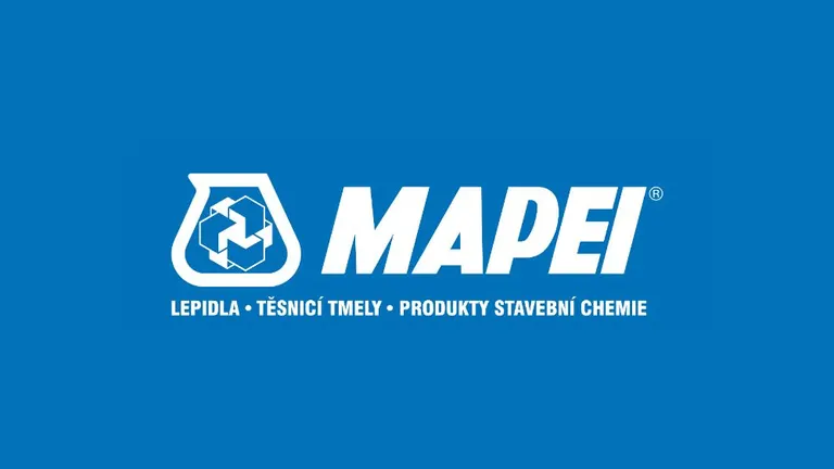 Logo Mapei – lepidla, těsnicí tmely a produkty stavební chemie
